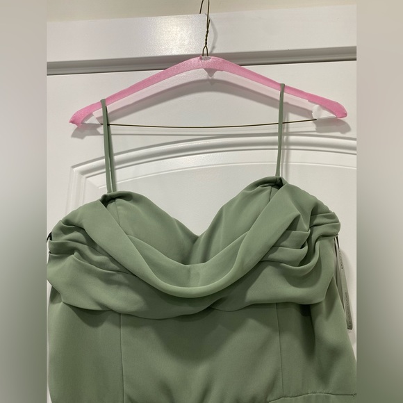 Mori Lee Dress; Sage; Style 21766; Size 18 Street Size 14; ONLY WORN ONCE - Picture 5 of 12